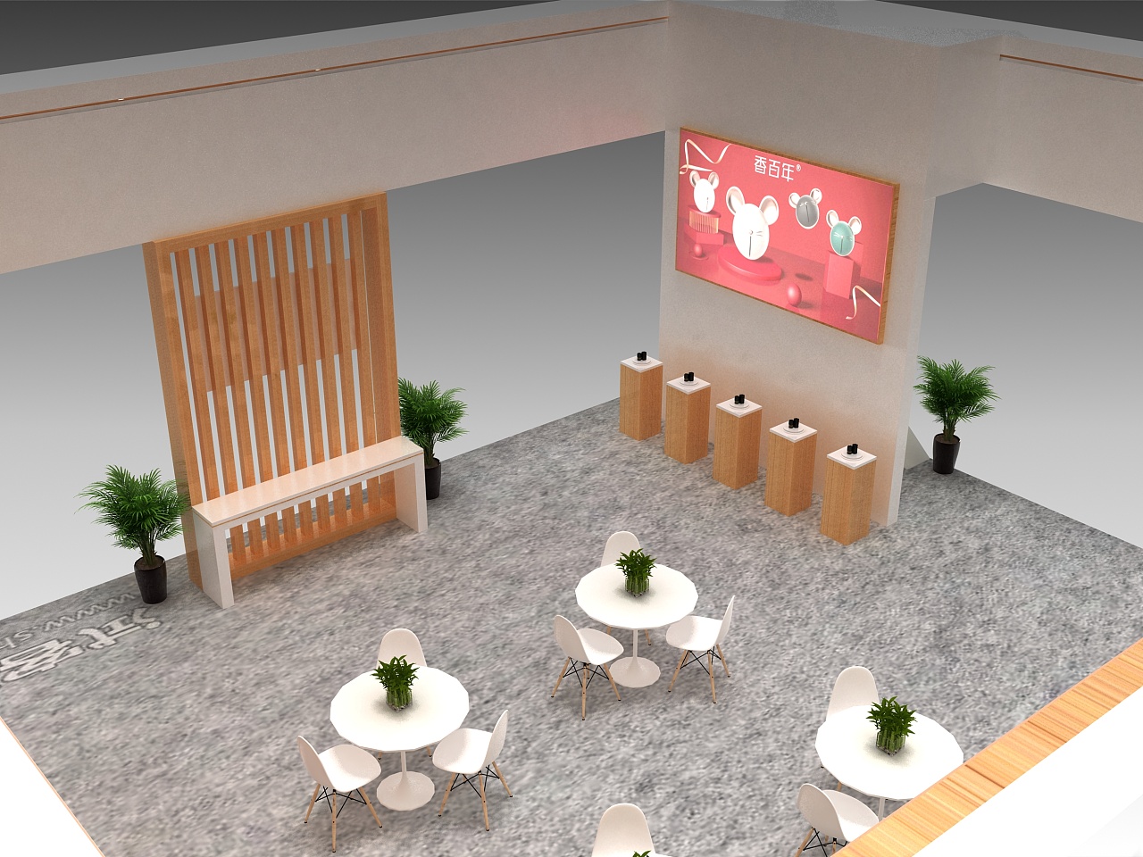 木质精装展位|三维|其他三维|柒木设计工作室 - 原创作品 - 站酷
