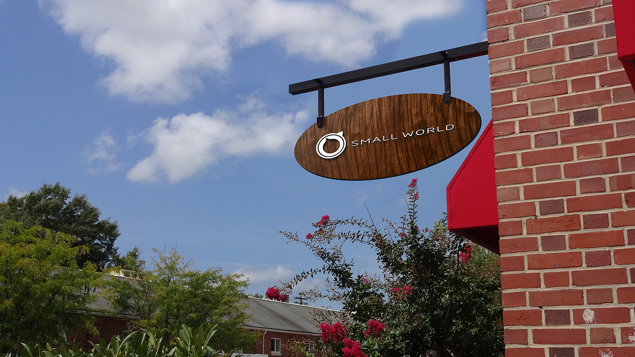 “SMALL WORLD 小世界”主题咖啡厅 LOGO 设计