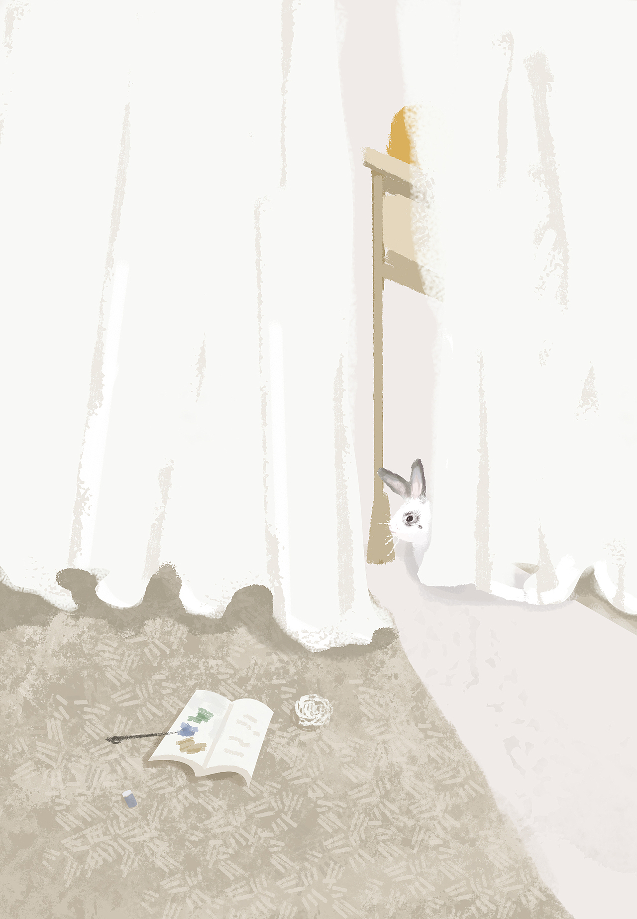 插画-兔兔（图ZMjE4NzA3OTcy） - 创作习作 - 站酷设计师喵喵tiaotiao原创素材 - 站酷ZCOOL