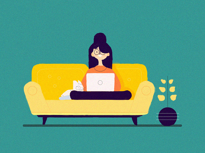 沙发女孩|插画|插画习作|tuyanyan - 临摹作品 - 站酷 (zcool)