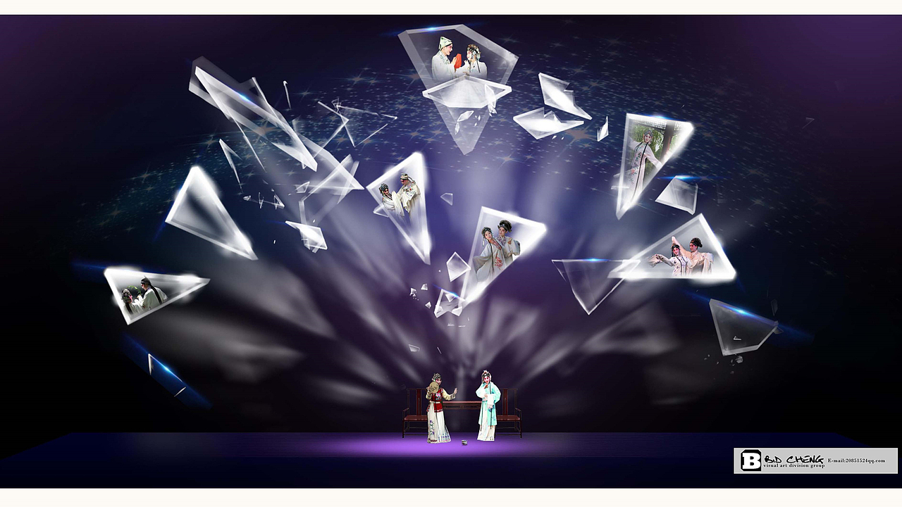 现代多媒体昆曲牡丹亭舞台概念方案设计