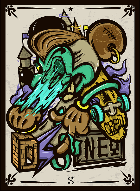 童话的世界也有虚假的谎言（图ZMjM4OTYwMjQ=） - 新锐潮流插画 - 站酷设计师AKa游原创素材 - 站酷ZCOOL