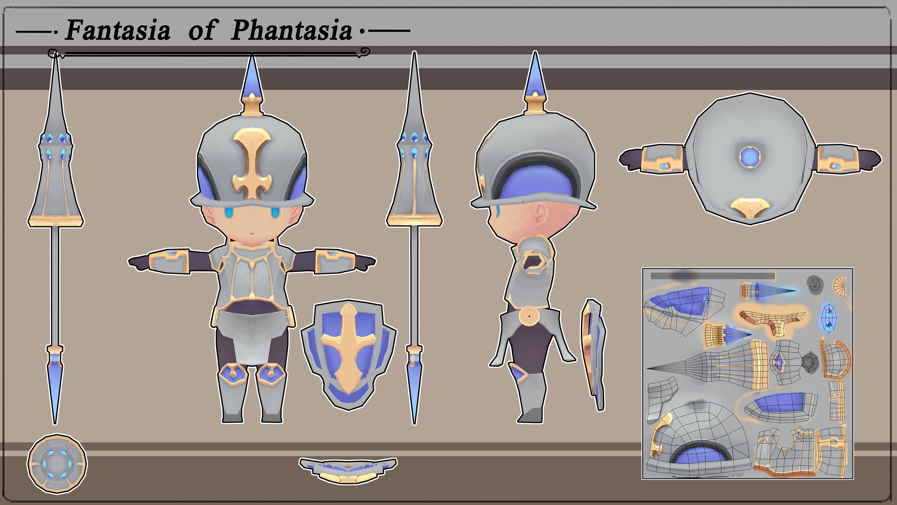 手绘贴图3dq版人物