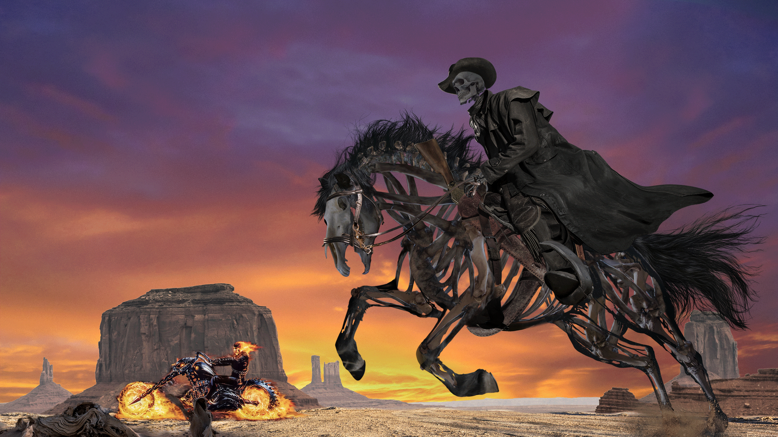 恶灵骑士骑马老头图片图片