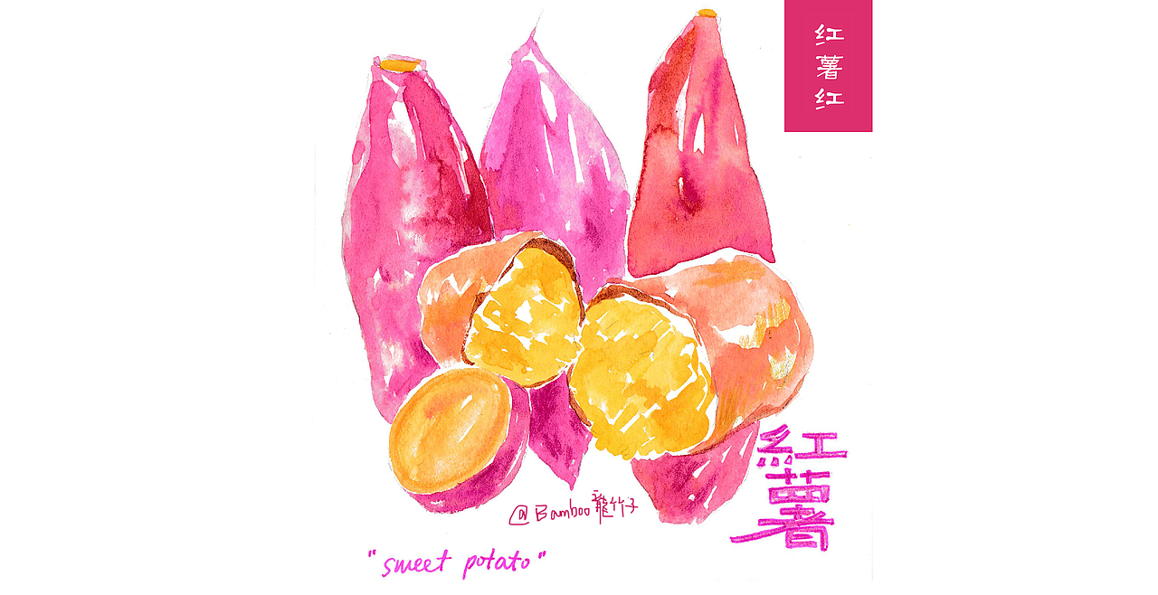 美食色谱（图ZNjc0NjU5MzI=） - 创作习作 - 站酷设计师Bamboo龍竹子原创素材 - 站酷ZCOOL