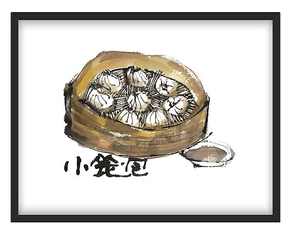 国画下的上海传统小吃,真是美爆了(附《一本上海》手绘本18张国画版