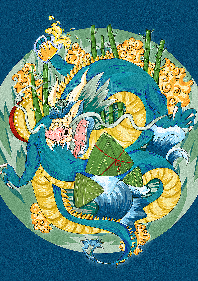 艺成学校学生手绘端午节作品（图ZMjU4MzIyOTU2） - 商业插画 - 站酷设计师云尚设区原创素材 - 站酷ZCOOL