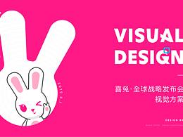 喜兔818全球战略发布会视觉策划