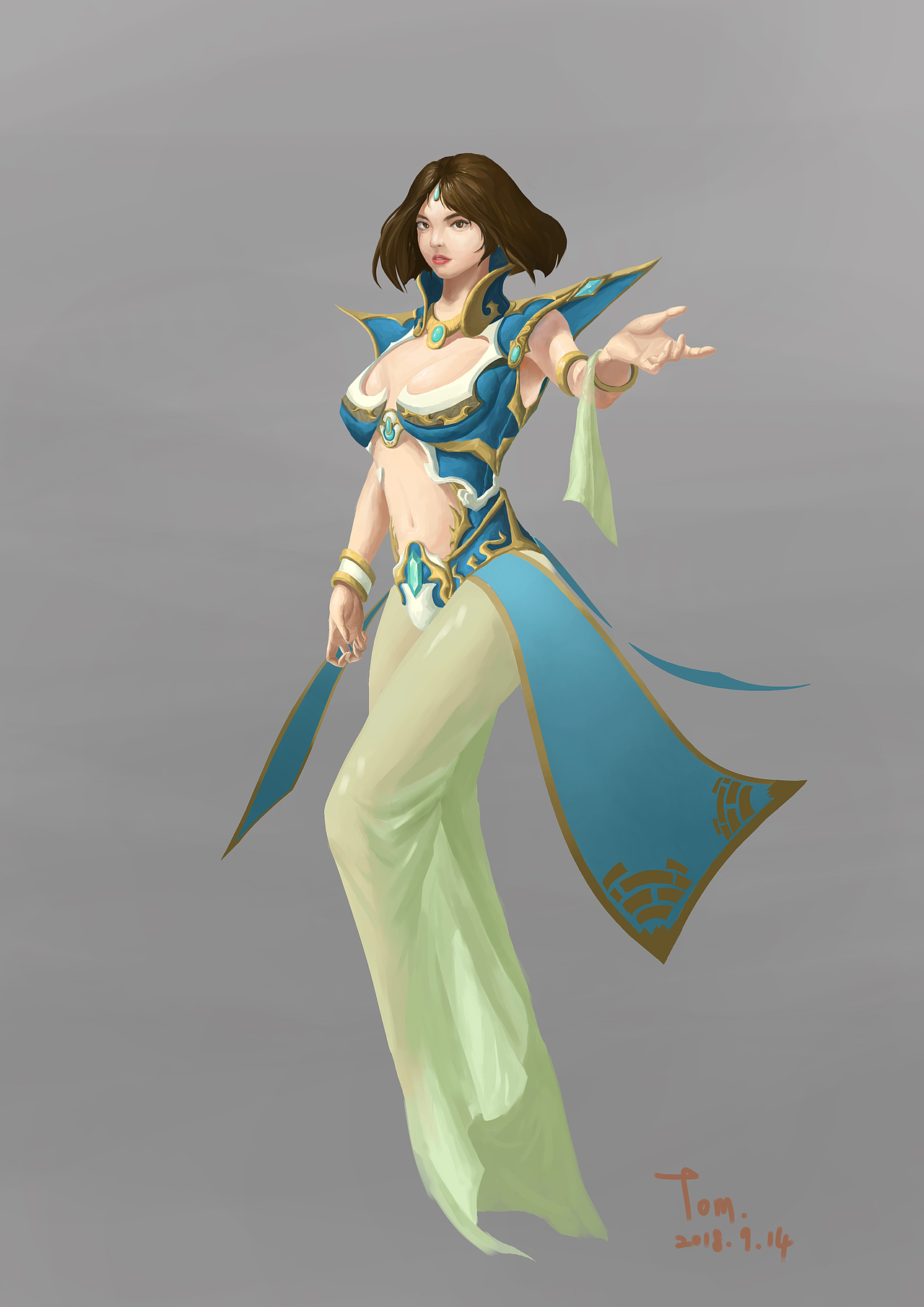 女法师设定（图ZMTI4Njk5OTAw） - 游戏原画 - 站酷设计师chef1原创素材 - 站酷ZCOOL