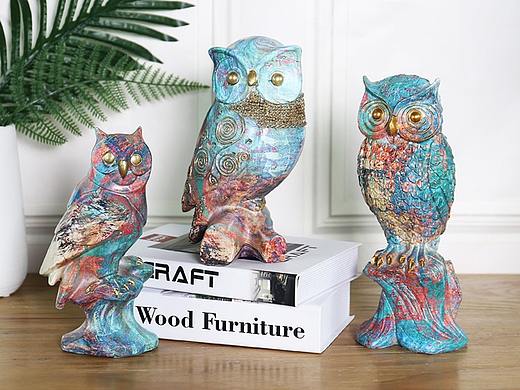 油画猫头鹰淘宝详情