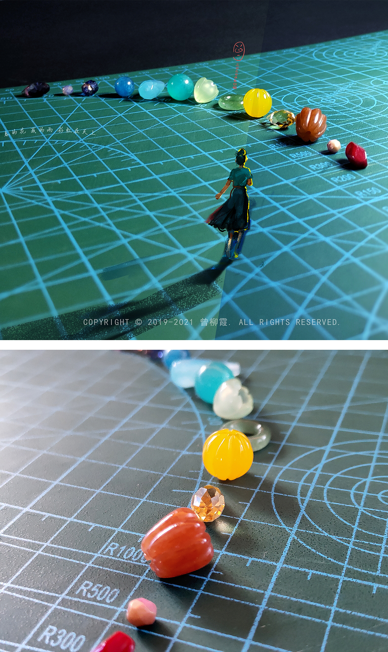 紫荆之约—柳州紫荆花手作（图ZMjQxNzA5OTc2） - 工艺品设计 - 站酷设计师玲珑绘ZLX原创素材 - 站酷ZCOOL