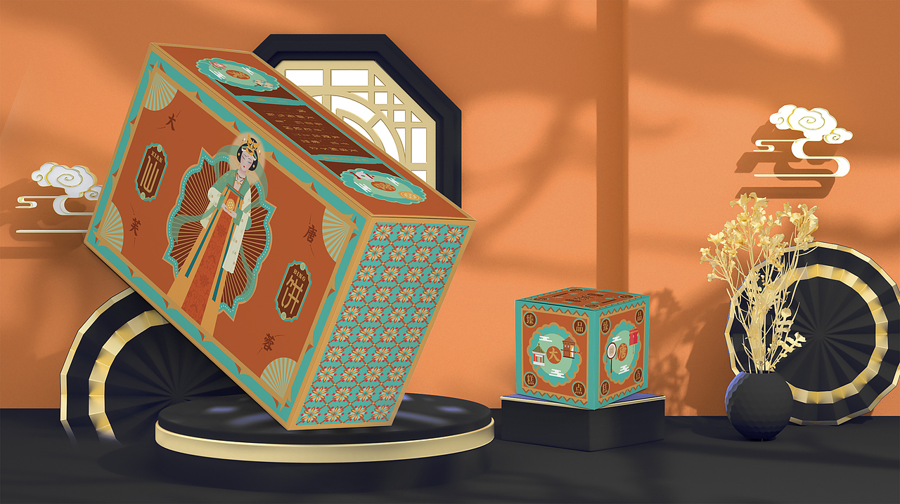 宫廷复古礼盒包装
