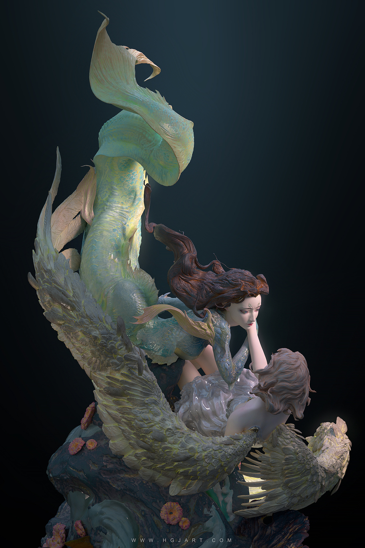 《飞鸟和鱼》（图ZMjc1NDI5MDIw） - 人物/生物 - 站酷设计师光翼学园原创素材 - 站酷ZCOOL