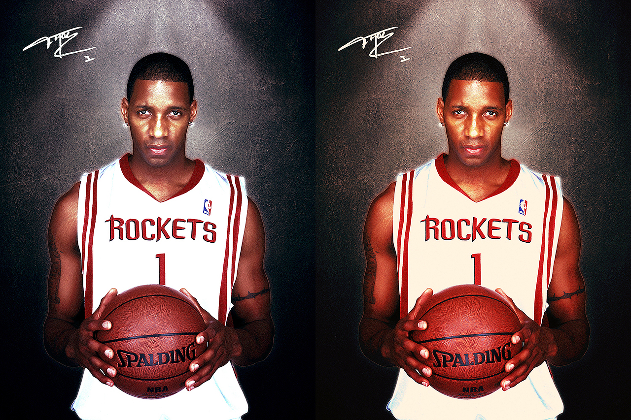 合成修片nba特雷西麦克格雷迪海报