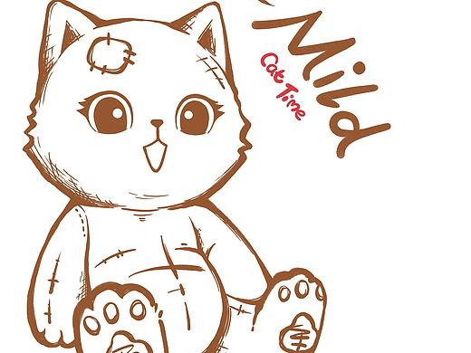 潮卡通 IP形象  猫咪插画   服装图案