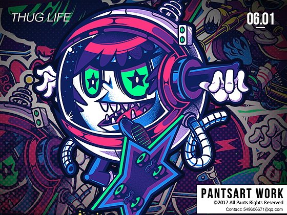 thug life（图ZMTMzMDU5NTY0） - 艺术插画 - 站酷设计师大胡子老师原创素材 - 站酷ZCOOL