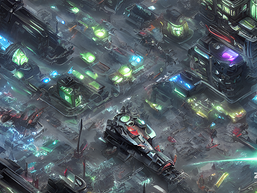 #AI创作实验室#外星人城市战斗