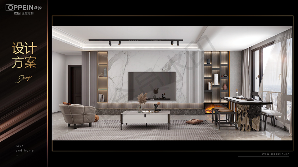 海景湾166户型轻奢（图ZMjk0NTgyNTUy） - 家装设计 - 站酷设计师躲避惯原创素材 - 站酷ZCOOL