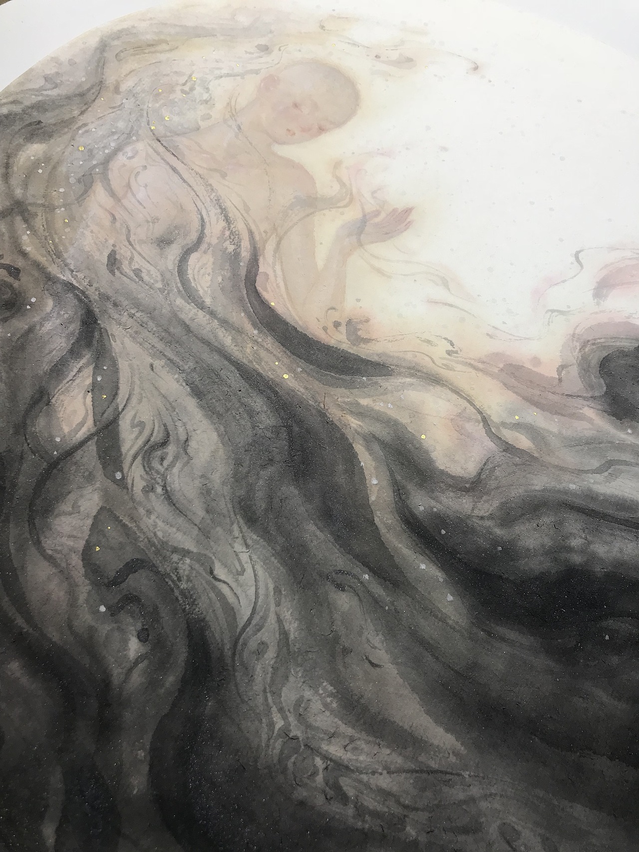 新国画｜《生烟》合集 | 手绘唯美国风水墨画艺术插画（图ZMTYxMjM0OTA4） - 艺术插画 - 站酷设计师何塞特Herset原创素材 - 站酷ZCOOL