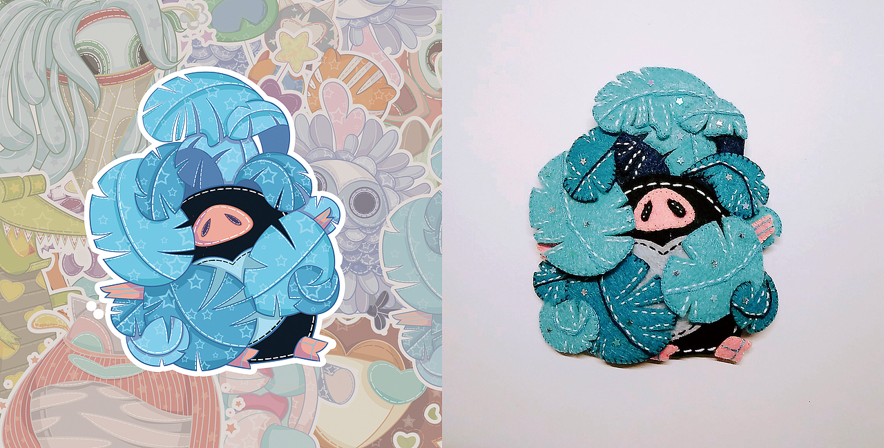 卡通不织布手工周边（图ZOTE2MDc4ODQ=） - 其他手工艺 - 站酷设计师嗑瓜子不原创素材 - 站酷ZCOOL