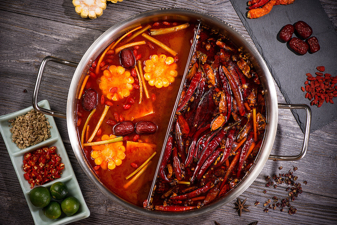 椰子鸡火锅摄影作品