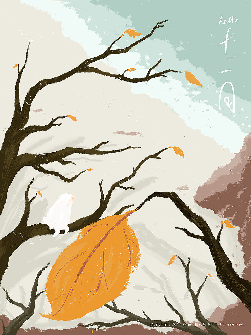 abby小羊独自来到十一月的北方海边,风有点冷。