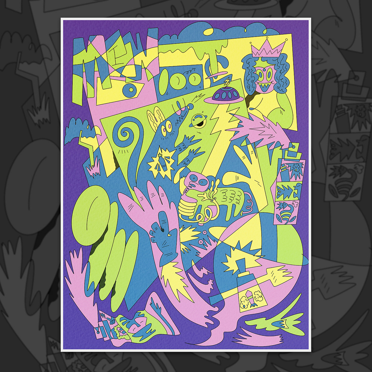 后迷墙时代系列插画（图ZMjE3NjQ2ODY0） - 新锐潮流插画 - 站酷设计师昭元蛋白原创素材 - 站酷ZCOOL