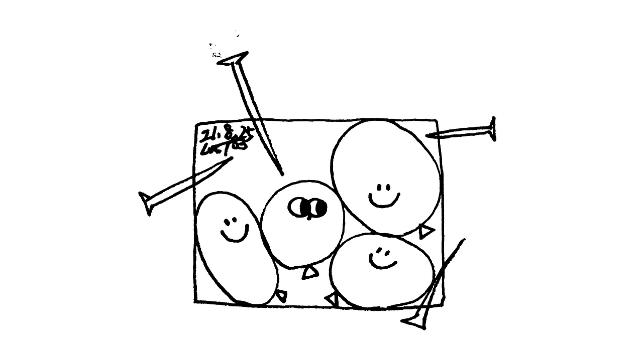 2021.8.25 “小气球2”
想法来自拥挤的宿舍生活