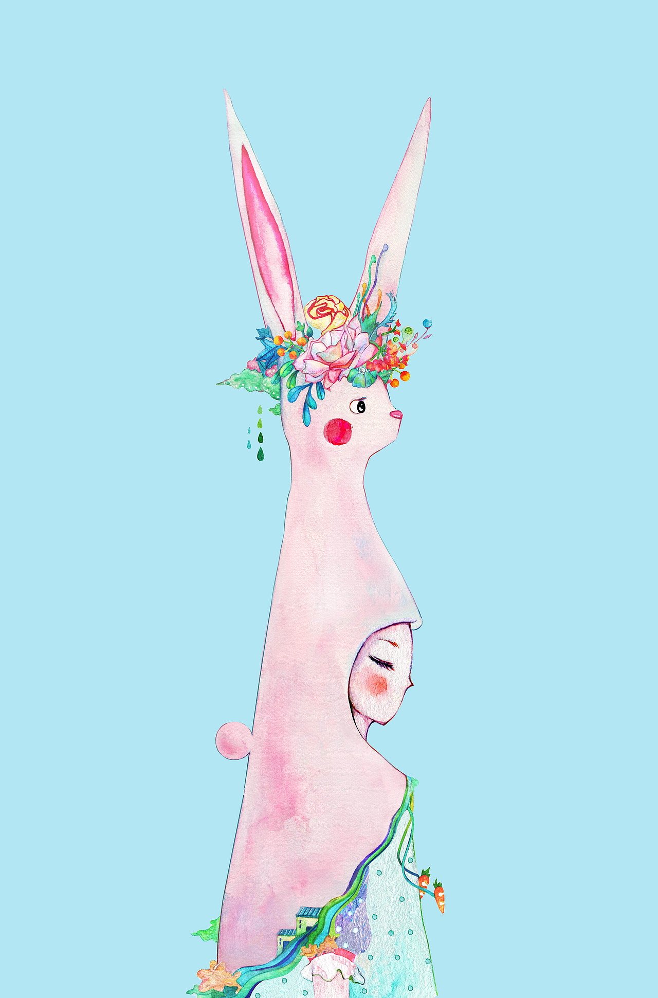 少女心（图ZOTIwNzA4ODA=） - 商业插画 - 站酷设计师BanBan半半原创素材 - 站酷ZCOOL