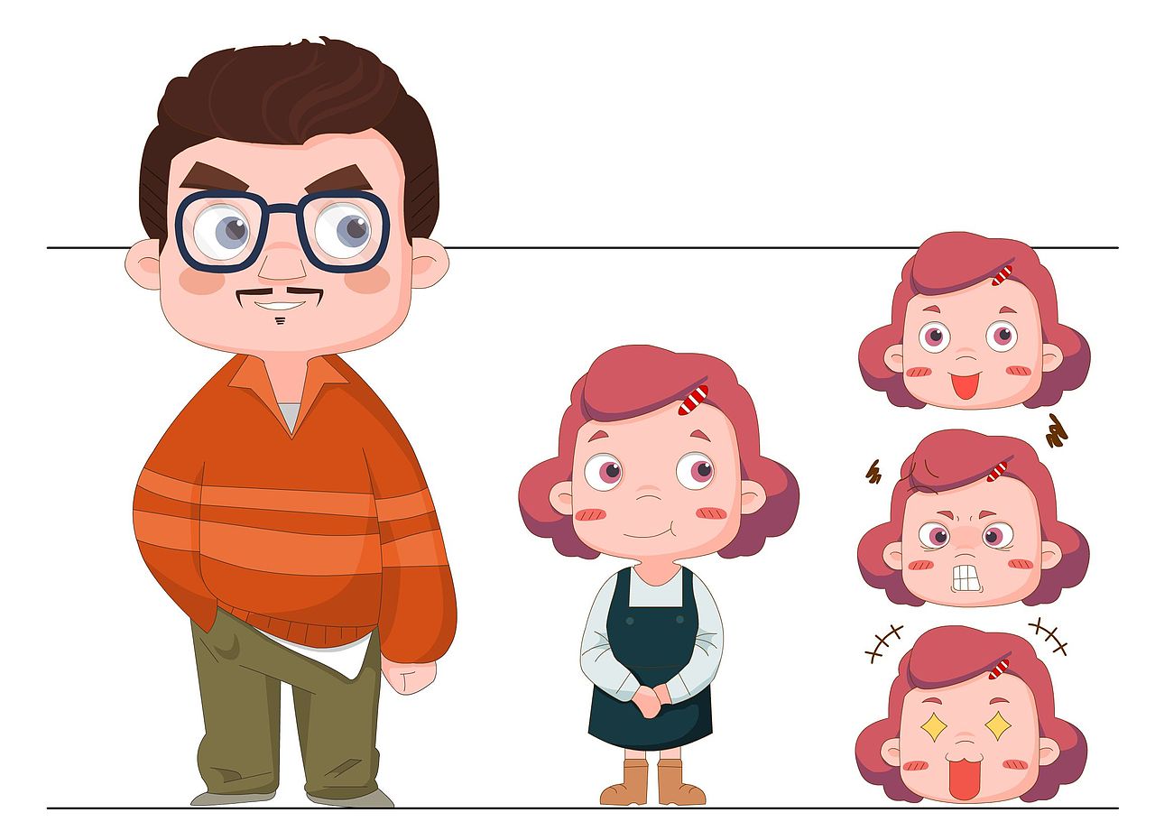 动画人设（图ZNjI0NjM5NDA=） - 创作习作 - 站酷设计师贝克街的一只猫原创素材 - 站酷ZCOOL