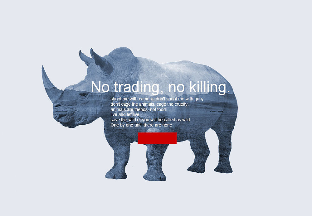 犀牛|平面|海报|z32001856_原创作品-站酷zcool