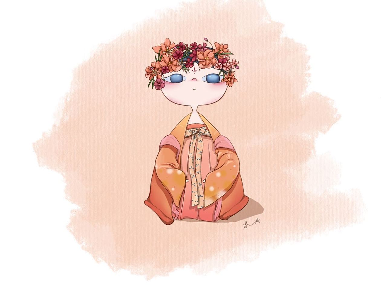 q版花神|插画|创作习作|杉小杉 - 原创作品 - 站酷 (zcool)