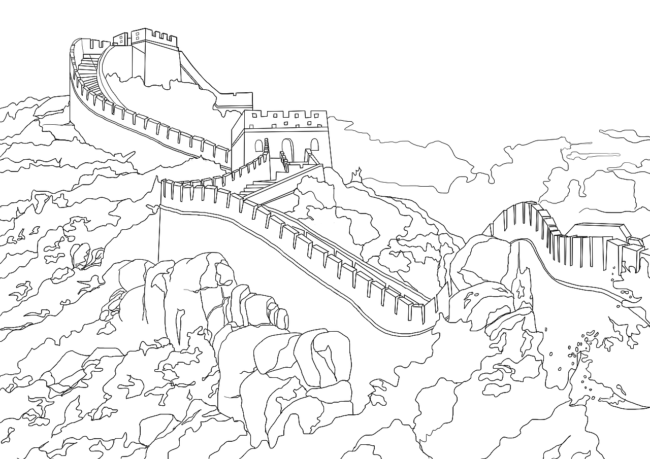 世界名胜古迹线稿|插画|商业插画|billowlan - 原创作品 - 站酷