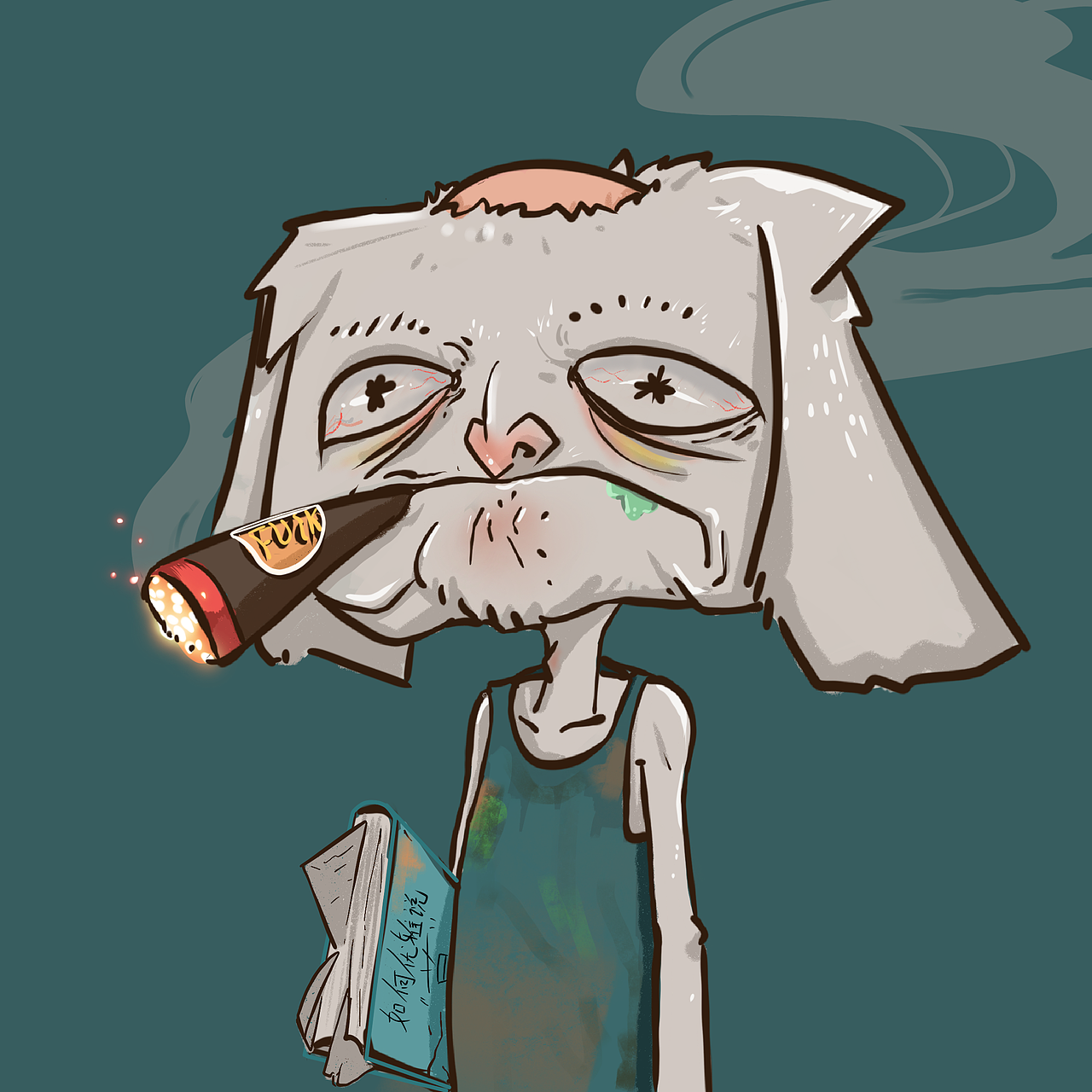 颓废兔子系列（图ZMjc0MjgzODg4） - 概念设定 - 站酷设计师阿辽很忙原创素材 - 站酷ZCOOL