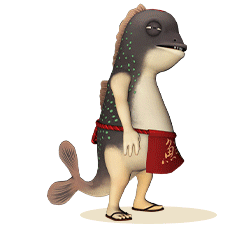 笑看鱼生-海错王（图ZMjEyMTMxNDM2） - 商业插画 - 站酷设计师腾巴啦原创素材 - 站酷ZCOOL