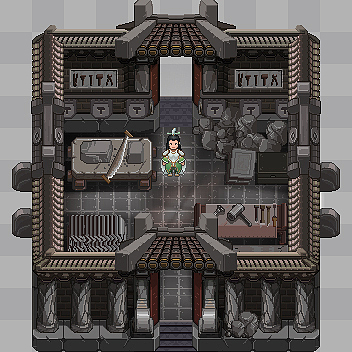 古风像素建筑设计