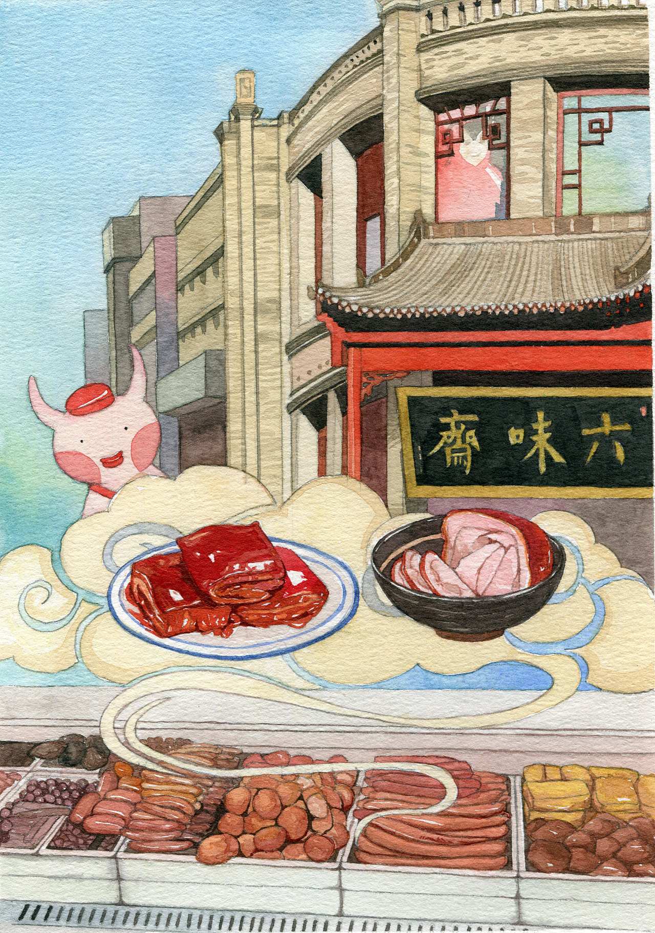 太原的那些小吃店|插画|艺术插画|小鲜 - 原创作品 - 站酷 (zcool)