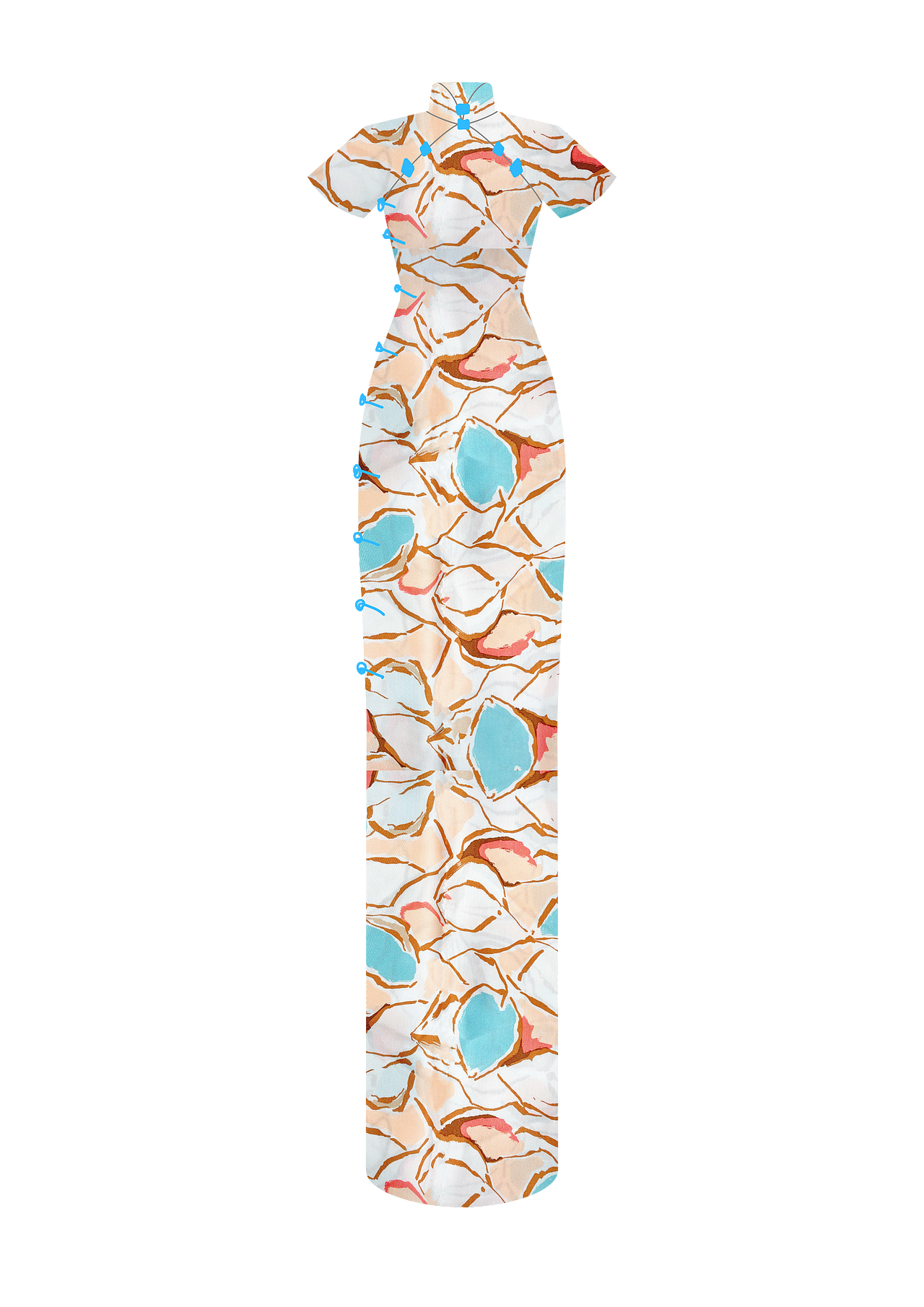 旗袍设计(带成品布料版