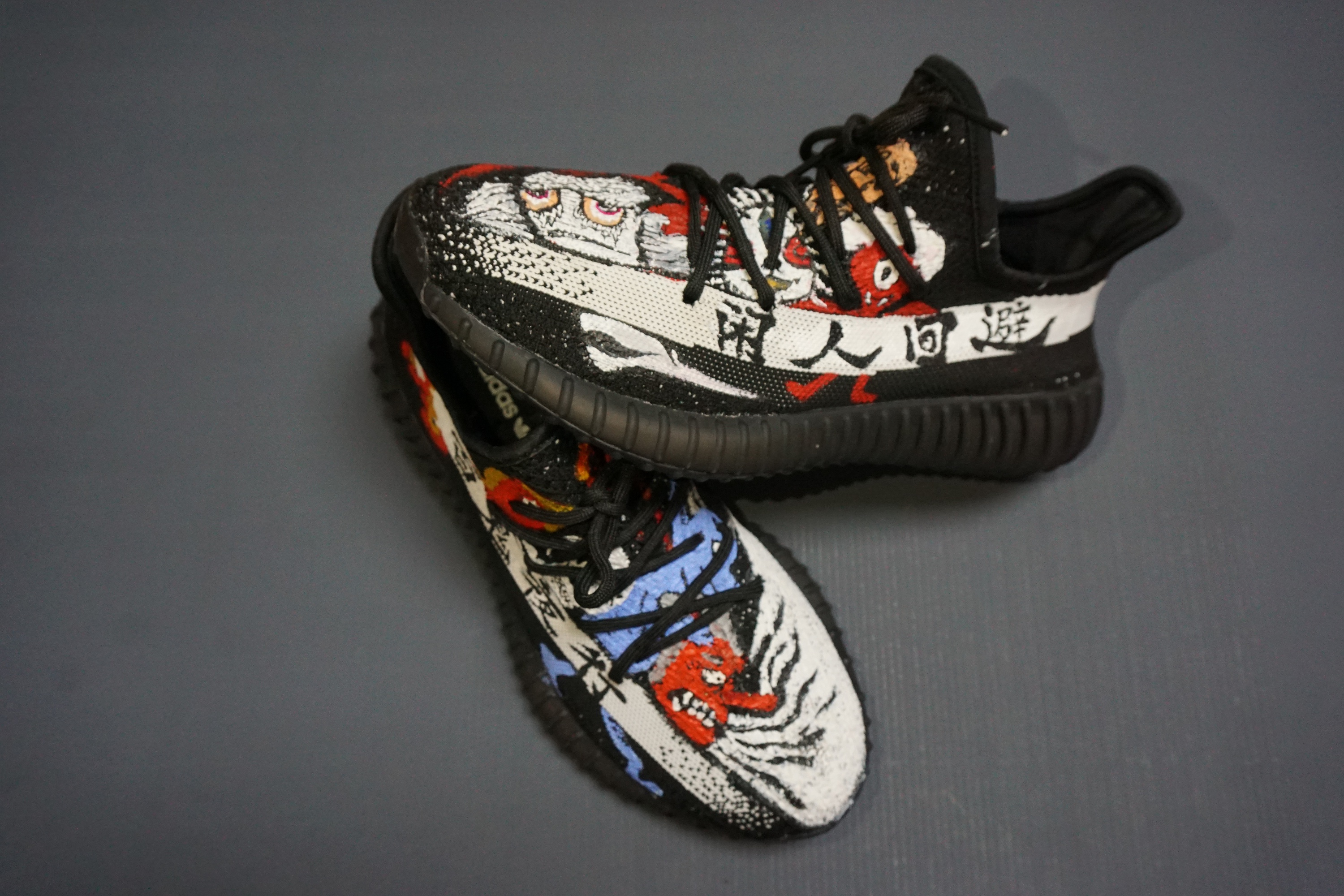 yeezy350百鬼夜行手绘