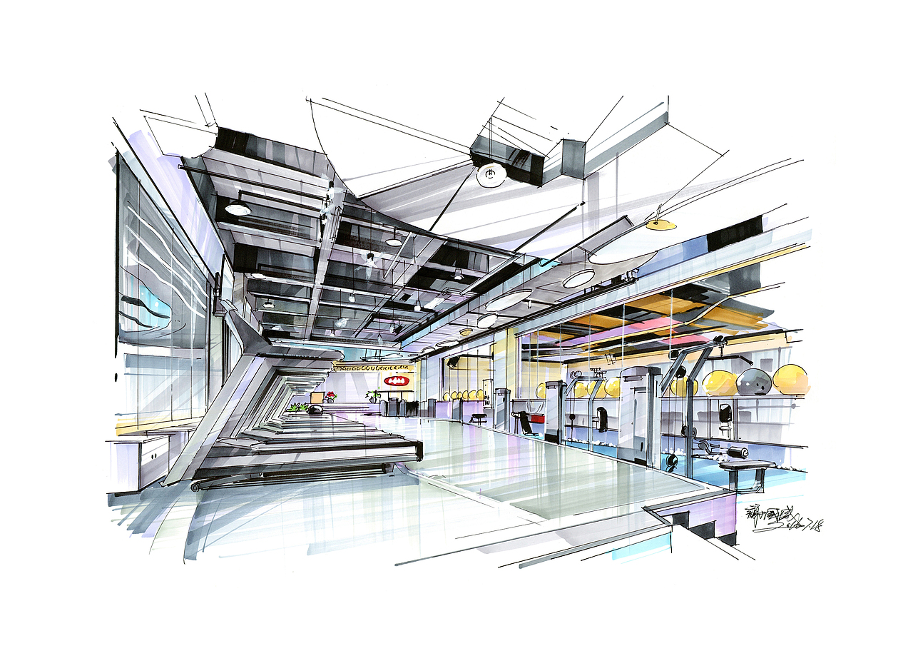 室内手绘优秀作品欣赏（六）