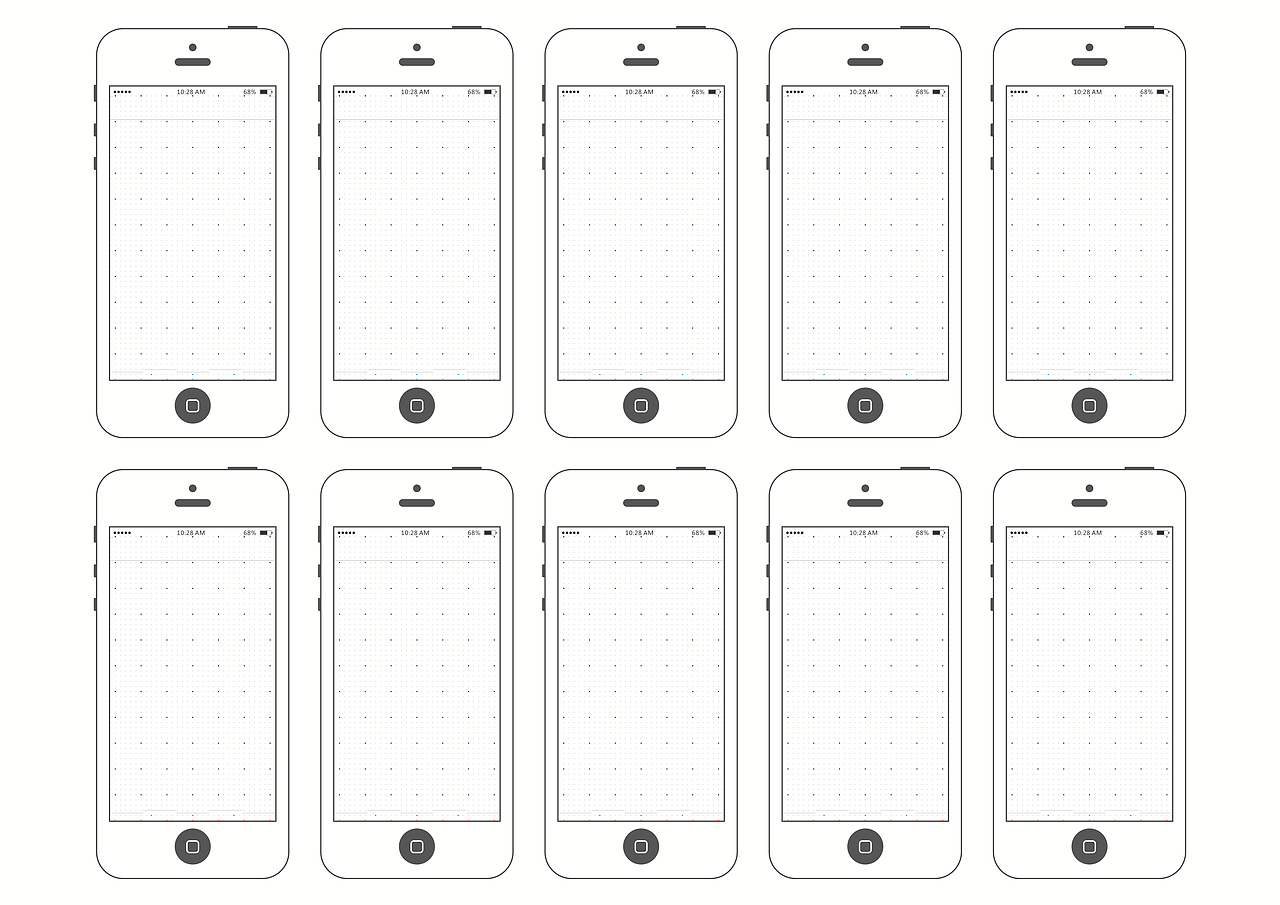 UI设计 iPhone iOS7 线稿纸打印分享（图ZMTQ4NjY1ODg=） - 交互/UE - 站酷设计师BOXIAOXIAO原创素材 - 站酷ZCOOL