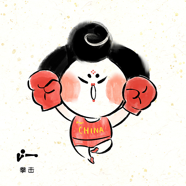 【唐妞】也来参加奥运会啦！（图ZMjY2MDE1NDM2） - 商业插画 - 站酷设计师二乔先生原创素材 - 站酷ZCOOL