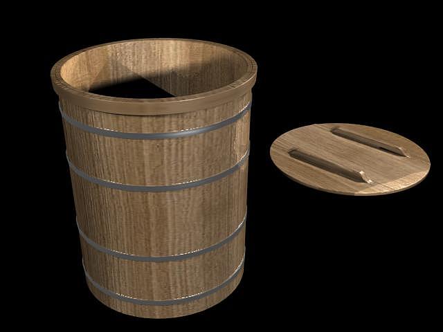 木桶（圖ZMTE2MDY5MzAw） - 生活用品 - 站酷設(shè)計(jì)師whb12345678原創(chuàng)素材 - 站酷ZCOOL