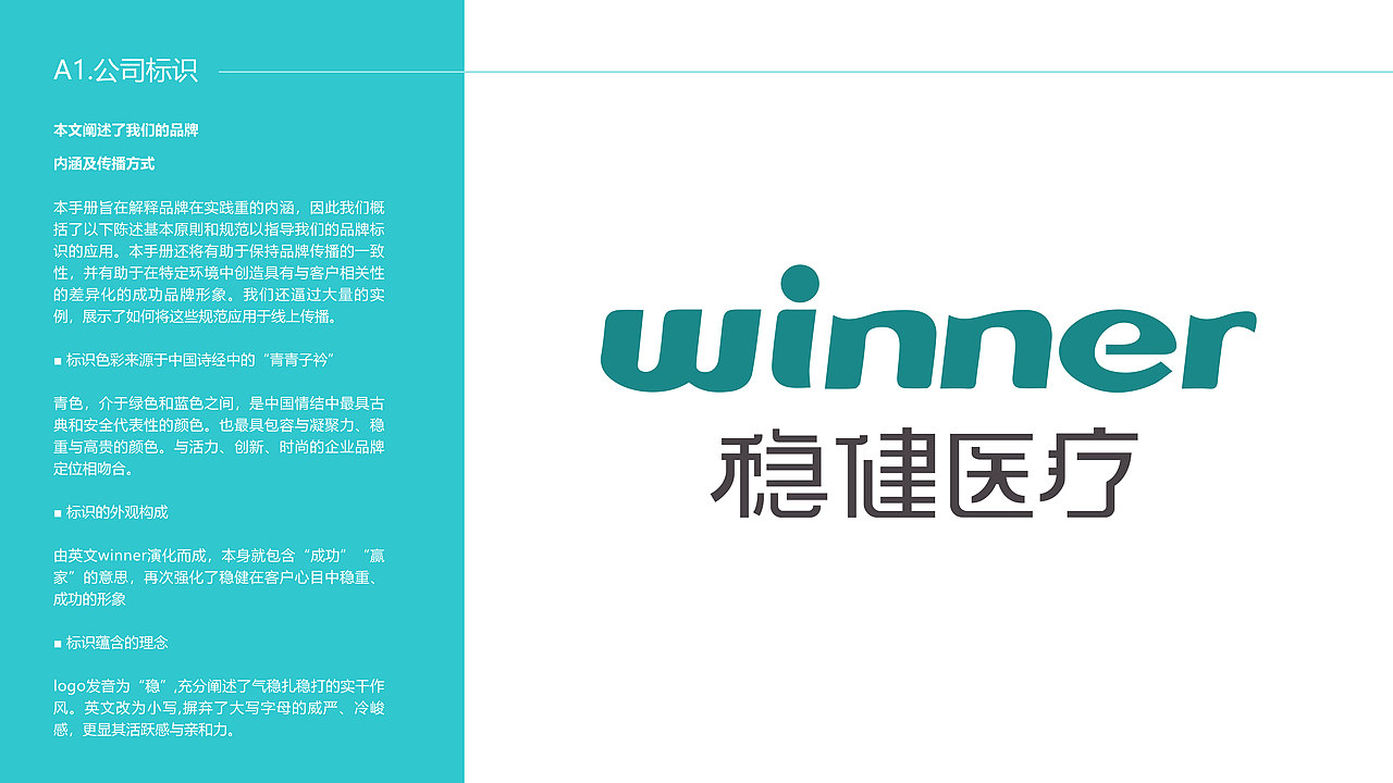标准医疗卫生行业健康领域视觉识别系统手册VI宣传手册