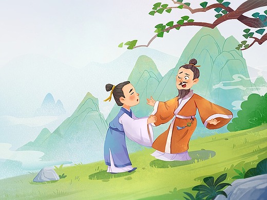 国风儿插稿 | 斗鸡山  邯郸学步 囫囵吞枣 喜晴