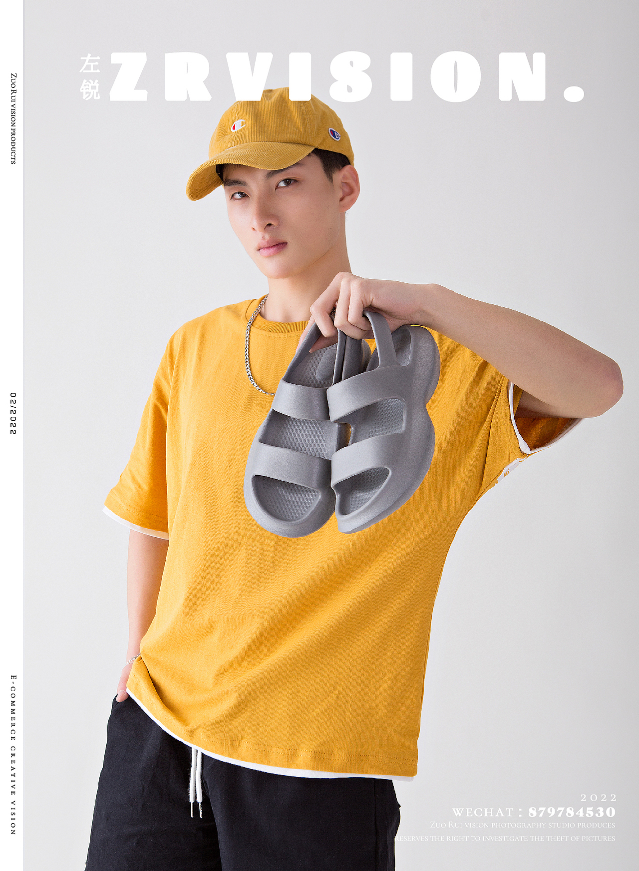 男女凉拖鞋家居室外拖鞋大牌简约风格拍摄拍照纯色背景