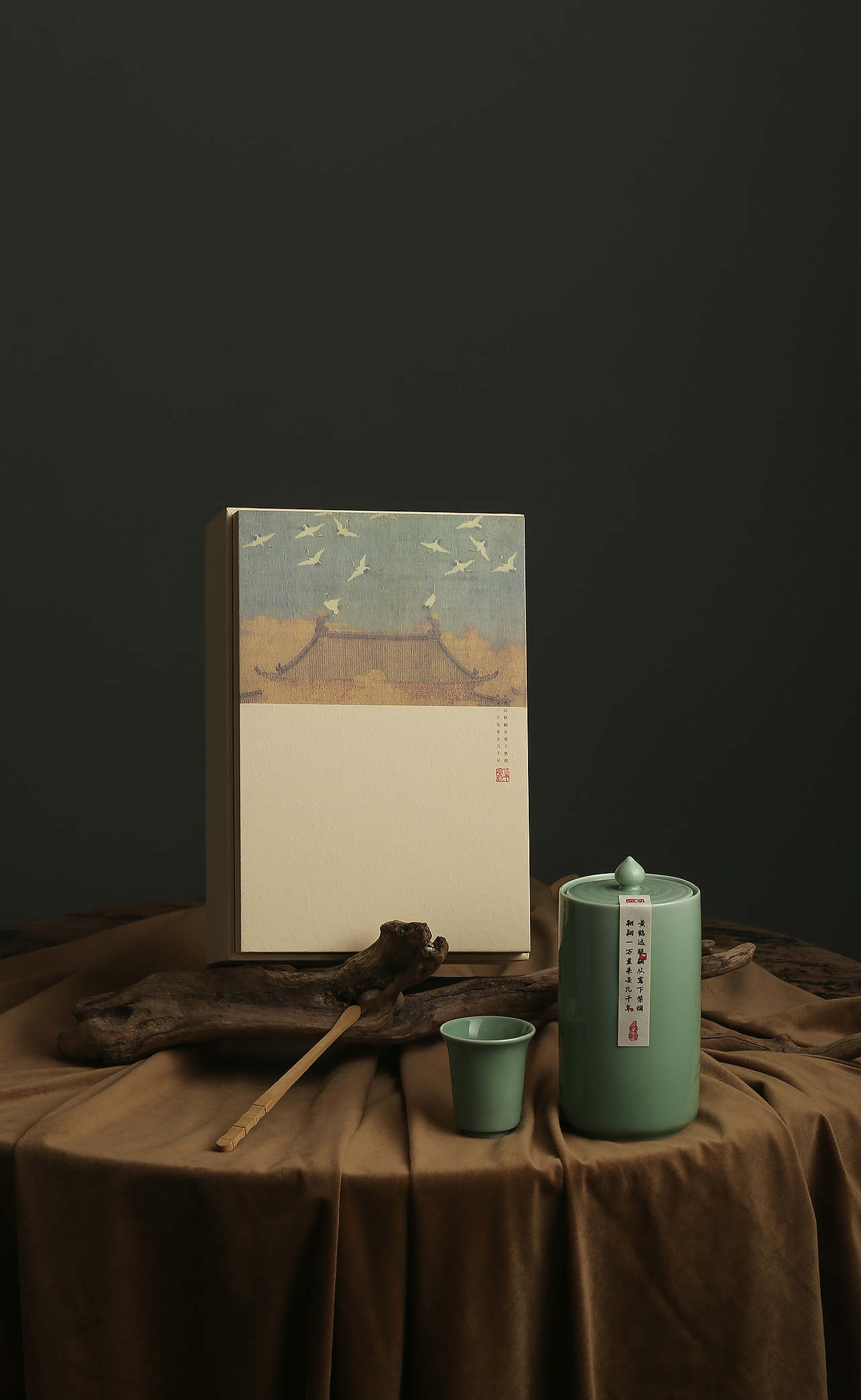 复古茶叶包装 静物产品创意图拍摄 茶叶包装拍摄案例