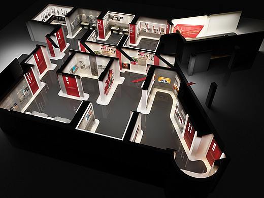 青少年党史基地展厅效果图设计