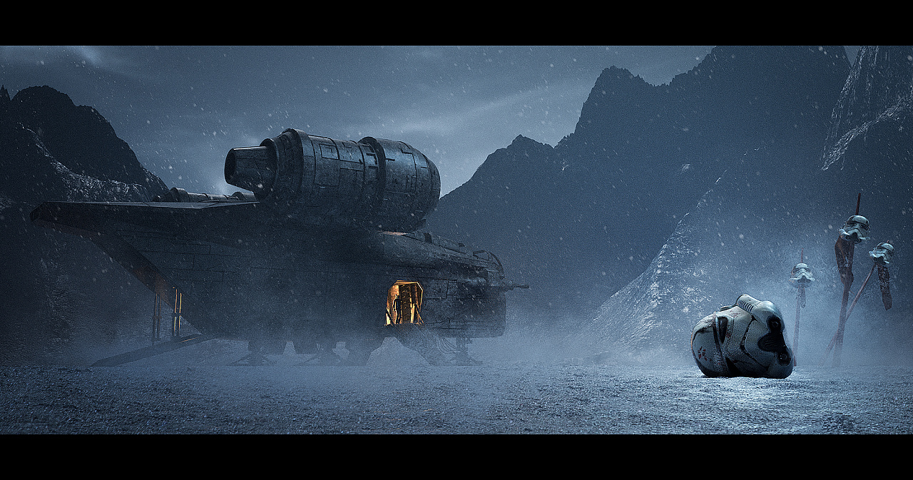 曼达洛人fan art|三维|场景|pengjv - 原创作品 - 站酷 (zcool)