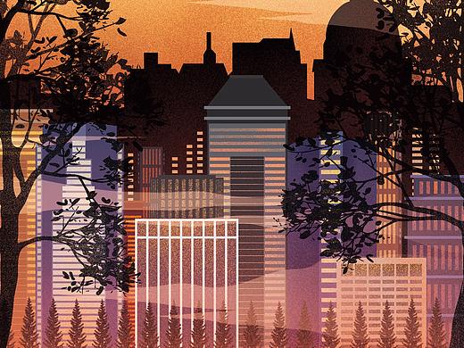 城市的黃昏（個人主頁-ZMzIyOTk5Mjg=） - 創(chuàng)作習(xí)作 - 站酷設(shè)計師沉清Evechan原創(chuàng)素材 - 站酷ZCOOL